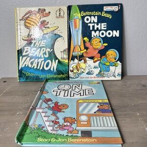 Vintage Berenstain Bears Hardcover Book Lot (1968, 1985, 1992) 3‎ Books **READ